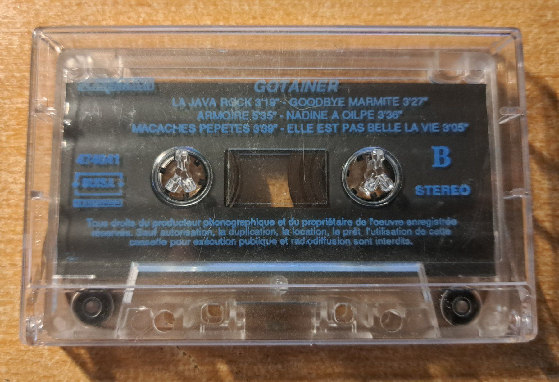 Musicassette: 1 cassette audio de Gotainer – Usato da Cernier venduto da Poussetofiol 1