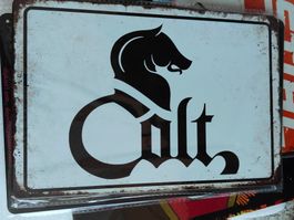 Blechschild Colt