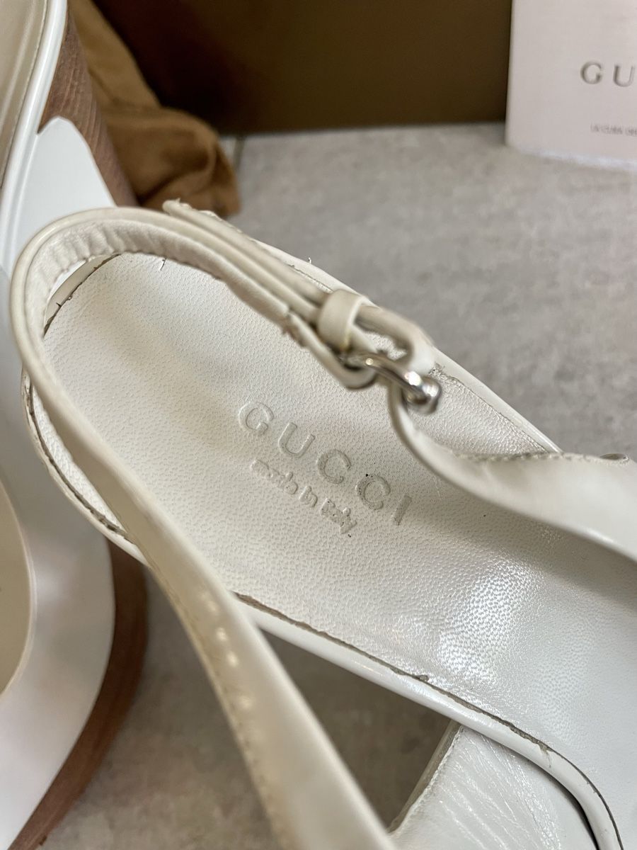 Gucci Scarpe da donna: GUCCI White Sandal Wedges - 38.5 – Usato da Roche VD venduto da closetcleanse 7