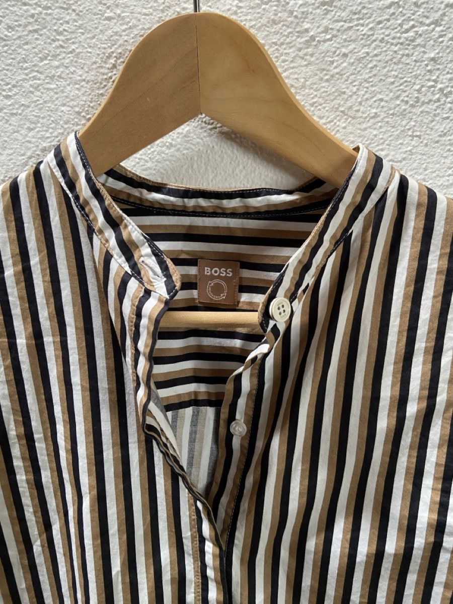 Hugo Boss Camicette: Boss Striped Cotton Shirt Bluse – Usato da Münchenstein venduto da B771 5