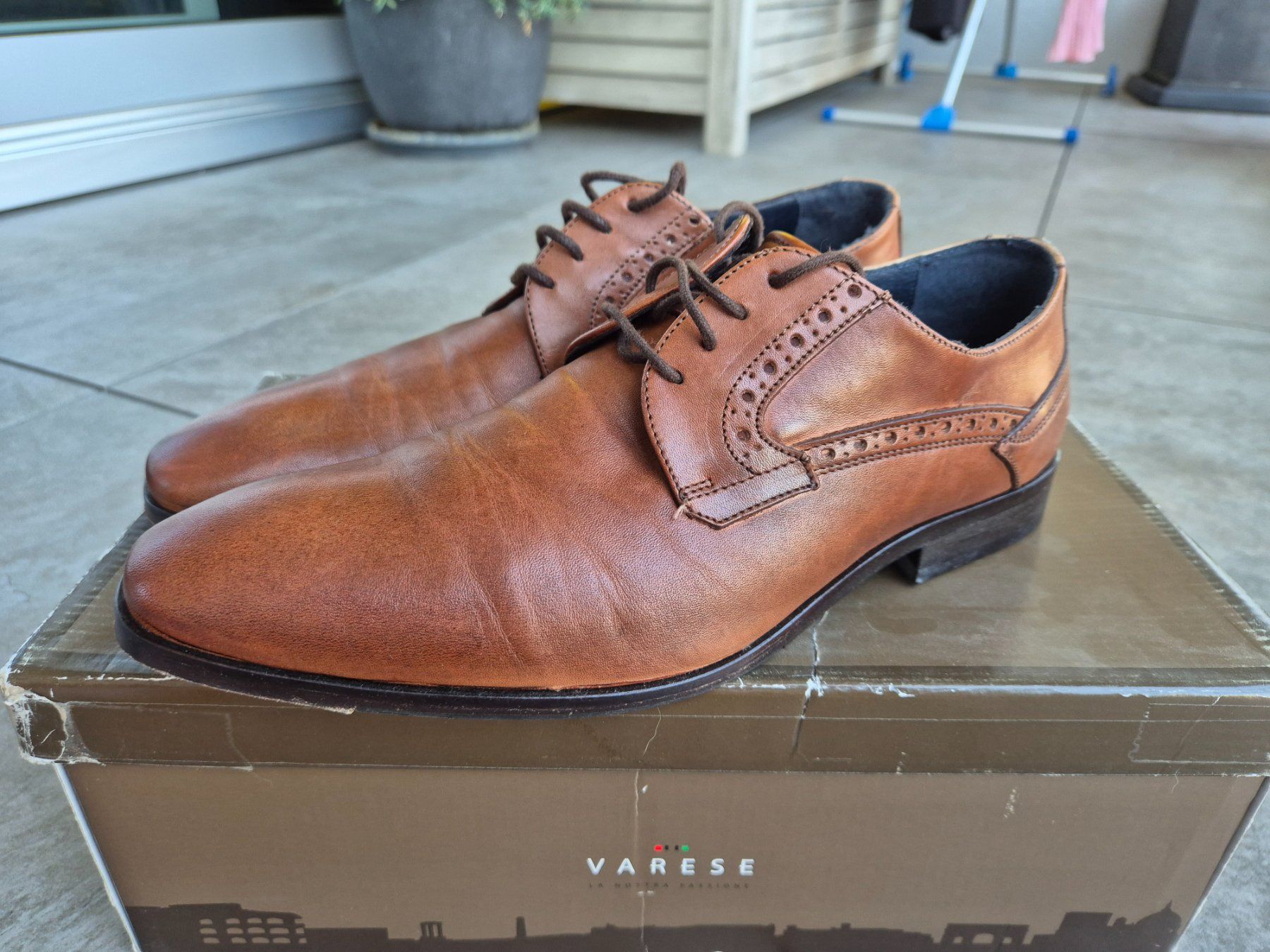 Scarpe da uomo: Chaussures homme cuir marron taille 40 – Usato da Genève venduto da Talhinho 1