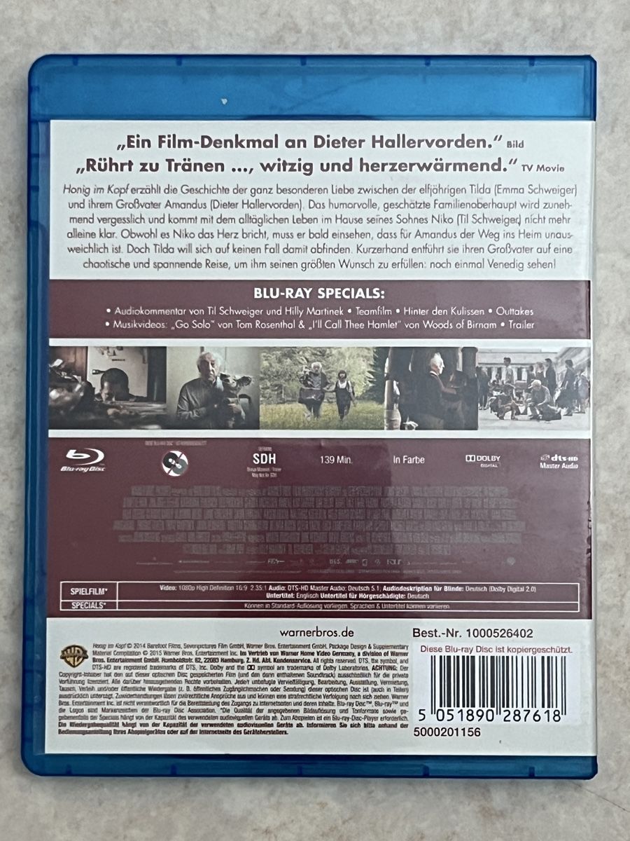 Tutti i DVDs: Blu-ray Honig im Kopf  – Usato da Au ZH venduto da Paninifieber26 1
