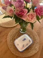 Vintage ceramic butter dish - cottagecore style. New!