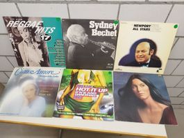 Diverse Schallplatten Sammlung, verschiedene Genres, 12 Stk