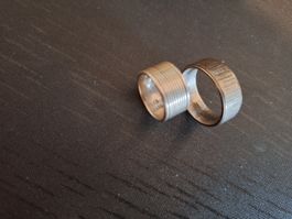 2 Silberring Silber 925 Unisex Ring Fussring
