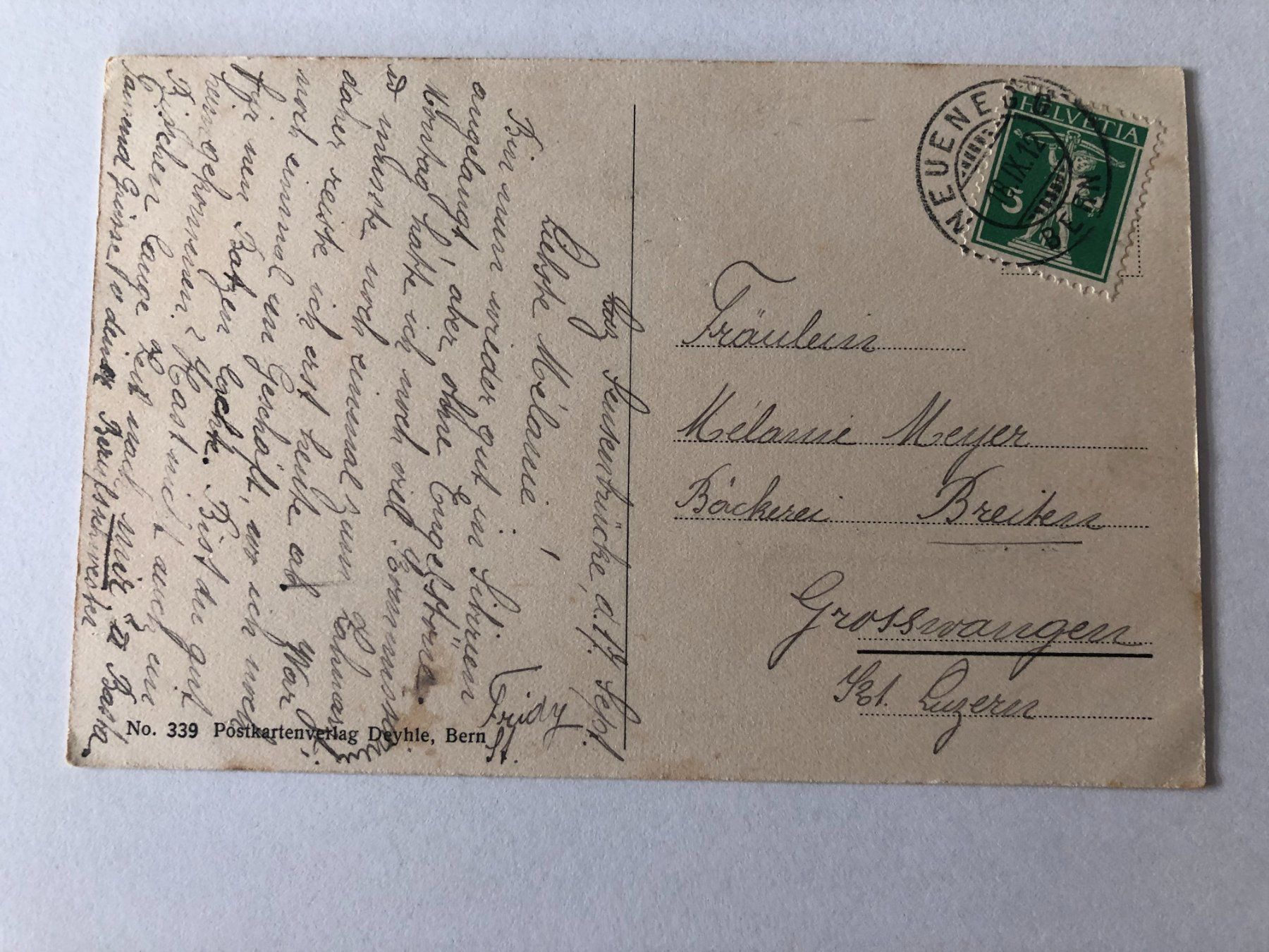 Ansichtskarten: Flamatt  1912 – Gebraucht aus Pfäffikon ZH von Waltoversand 1