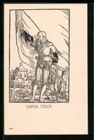 Litho Kanton Zürich, Schweizer Soldat m