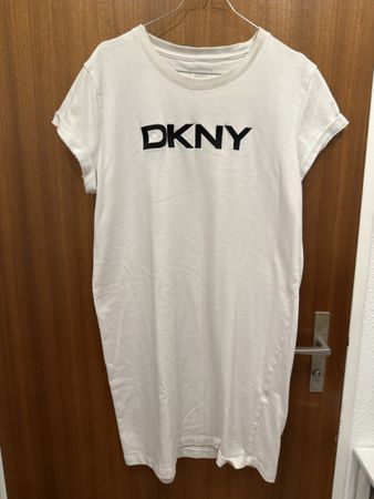 DKNY T-Shirt Kleid weiss Grösse XL