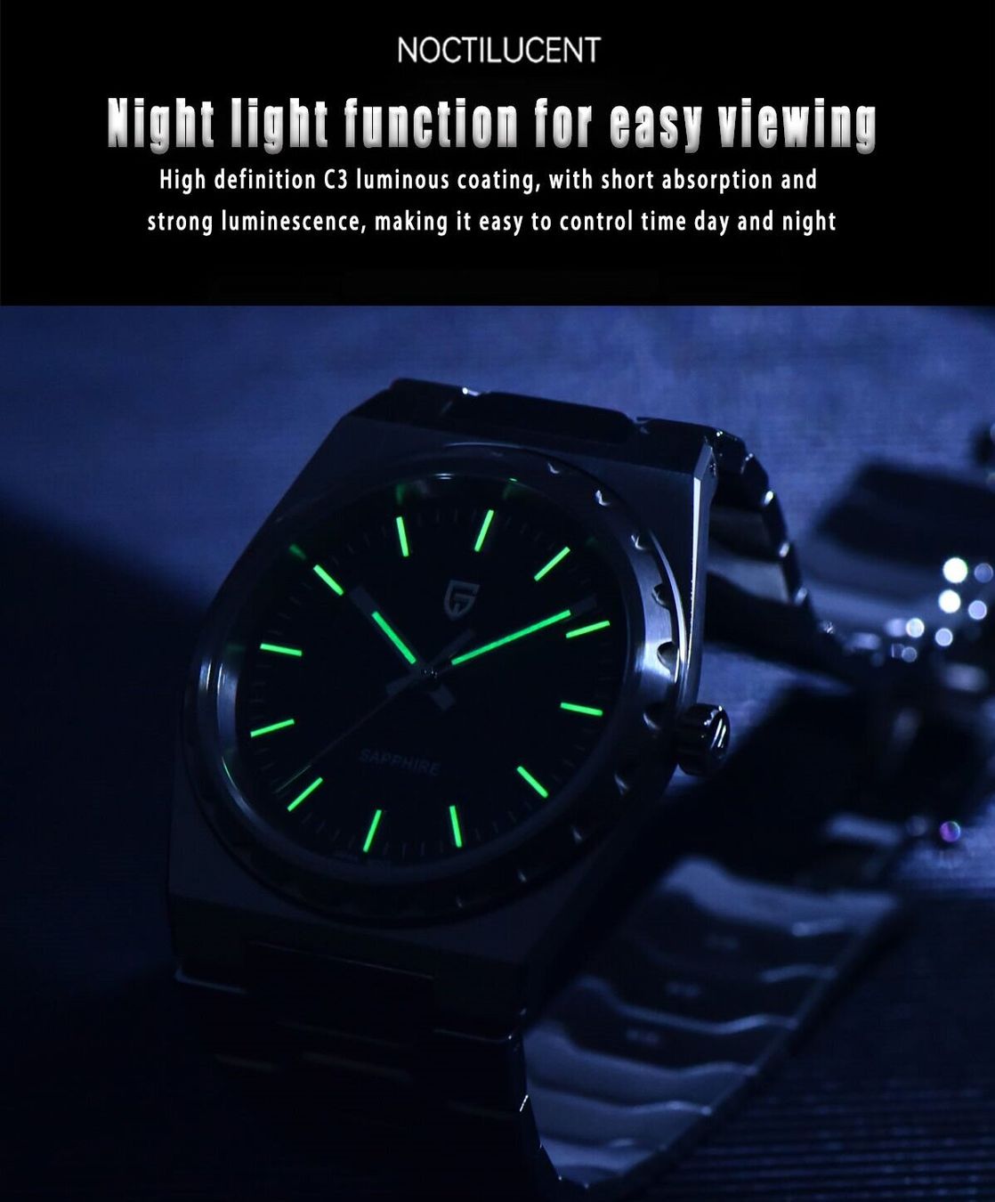 Pagani Design Uhren: Pagani Design Herrenuhr Quartz Saphirglas – Neu (gemäss Beschreibung) aus Suhr von ChronixChronometer 8