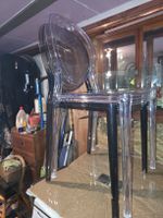 2 Chaise design transparente, style Louis Ghost - Superbe!