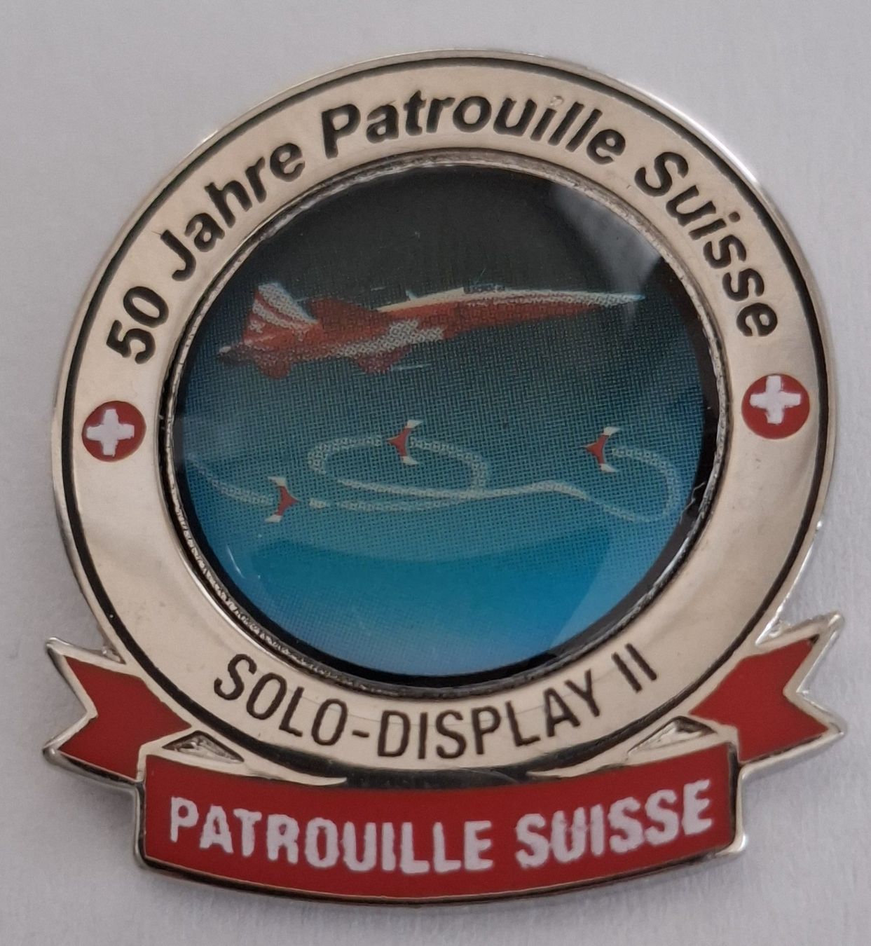Schweizer Armee Plaketten & Abzeichen: Patrouille Suisse Sold-Display II – Gebraucht aus Hinterkappelen von Schampus