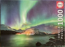 Polarlicht Puzzle 1000 Teile, unvollständig