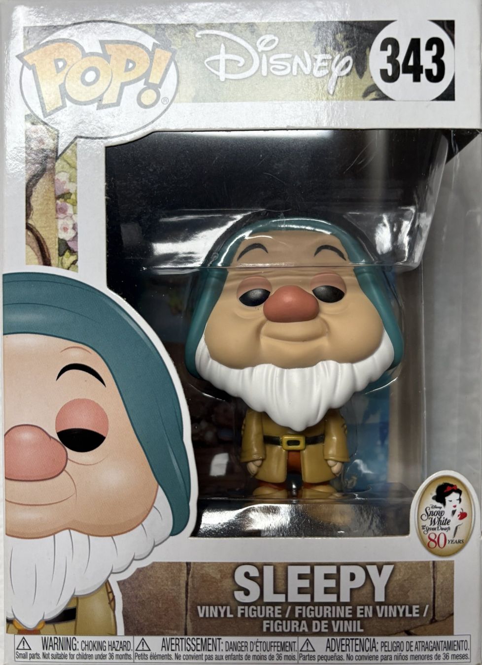 Funko Statuette: Funko Pop Disney - 343 - Snow White - Sleepy – Nuovo e nell'imballaggio originale da Meisterschwanden venduto da McSchein