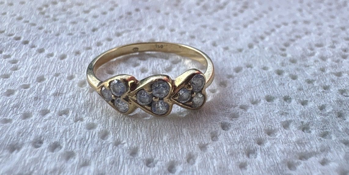 Ringe: Bague or 18k avec 3 cœurs – Gebraucht aus Versoix von tem_f7yk 3