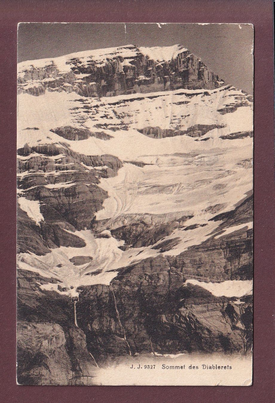 Cartoline postali: Sommet des DIABLERETS - 1921 – Usato da Pully venduto da nicecards