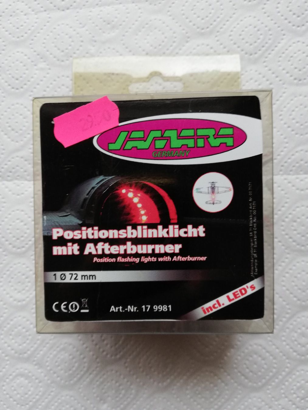 RC Modellbau: Positionslichter mit Nachbrenner-Ring 72mm – Neu und originalverpackt aus Witterswil von ushornet