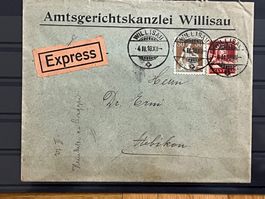 Zweifärber, Willisau - Nebikon, 1918, Tell, Helvetia m. Schw
