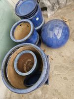 Blaues Topf-Set, 8-teilig, für den Frühlingsgarten