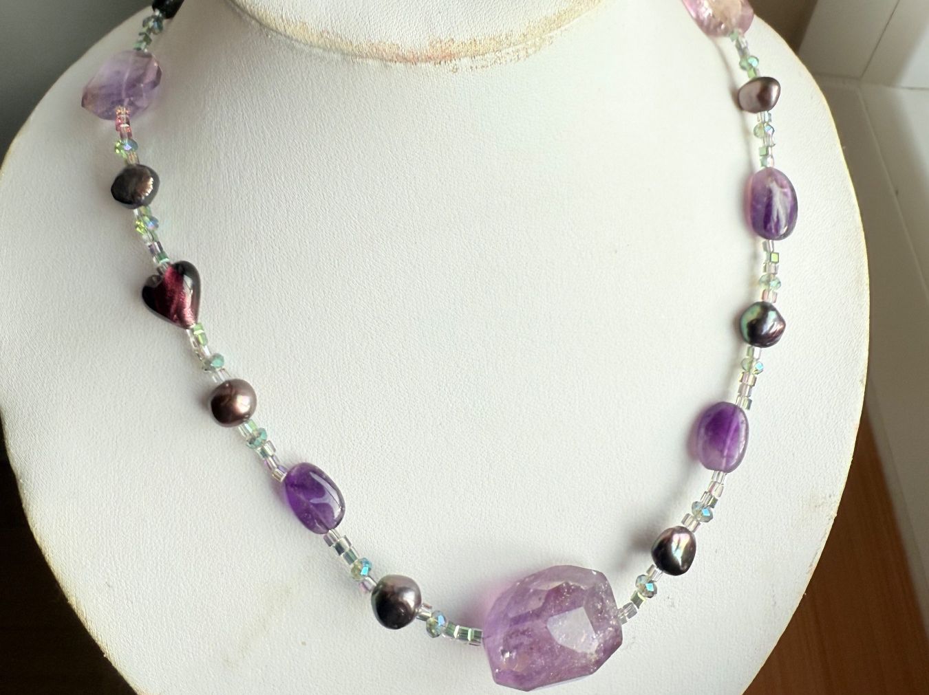 Swarovski Ketten: Unikat - Amethyst, Swarovski Collier NEU – Neu (gemäss Beschreibung) aus Basel von Chili007 1