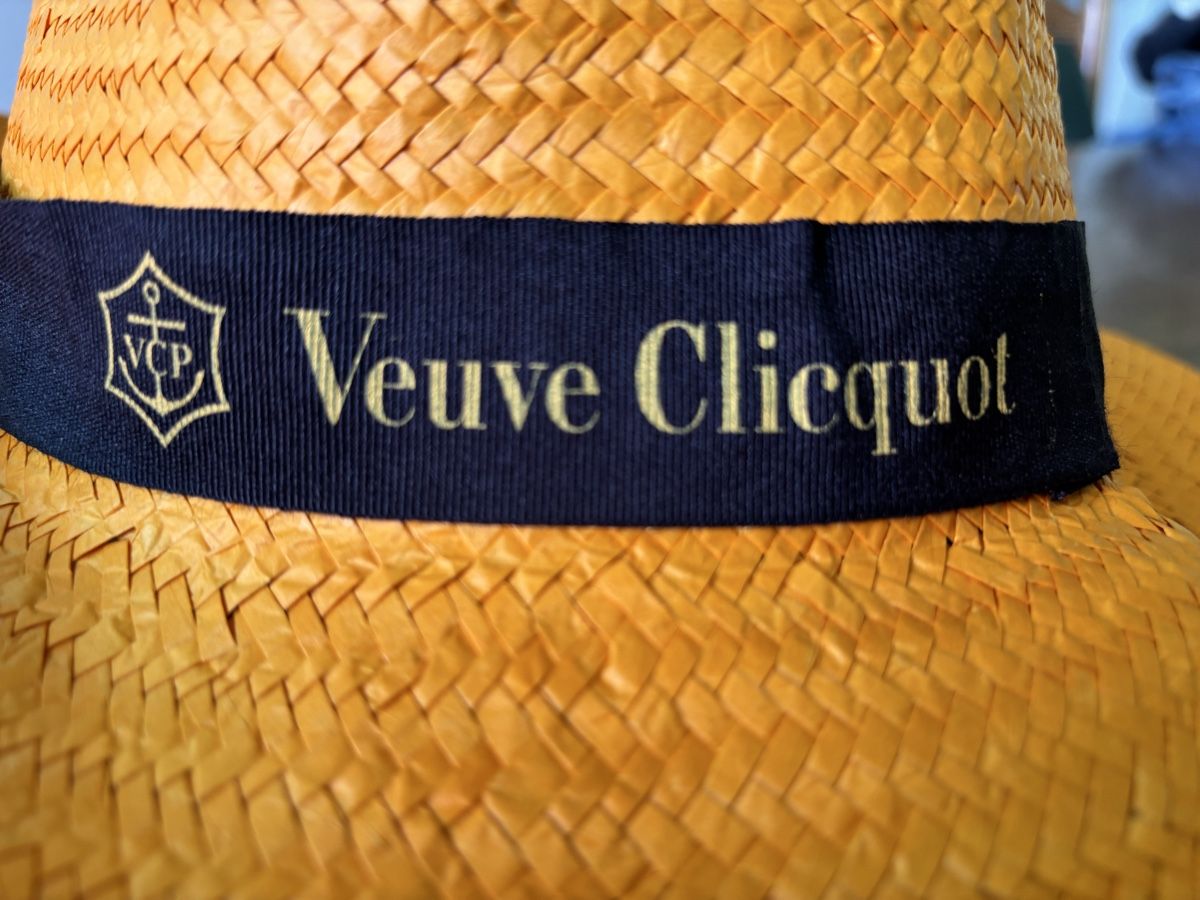 Copricapi, berretti & cappellini: Veuve Clicquot Sommerhut – Nuovo (secondo la descrizione) da Wädenswil venduto da Glitzerkugel 1