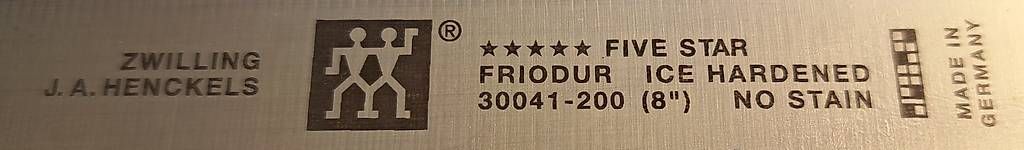 Küchenmesser: Zwilling Five Star Chef's Knife 20 cm – Gebraucht aus Zürich von Ricpat 2