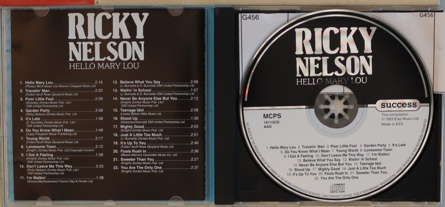 CDs: Ricky Nelson – Hello Mary Lou – Gebraucht aus Luzern von CONTENTI 1