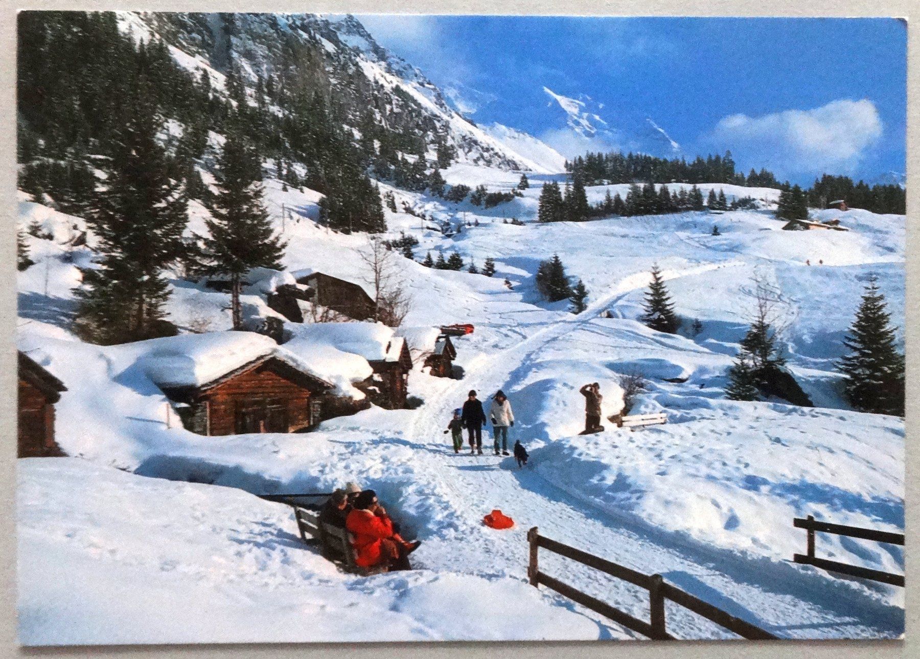 Cartes postales: Wengen, Skigebiet Allmend – D'occasion à Fétigny par Billy2miny