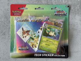 🇺🇸Pokémon Prismatic Evolutions Tech Sticker Leafeon EN