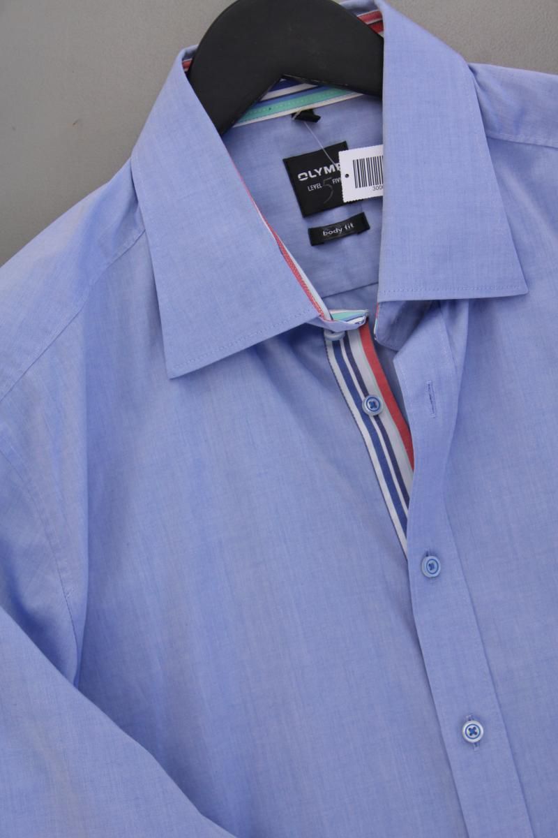 Hemden: Olymp Langarmhemd Gr. Hemdgröße 43 blau – Gebraucht aus Neustadt an der Waldnaab von SecondLifeFashion 1