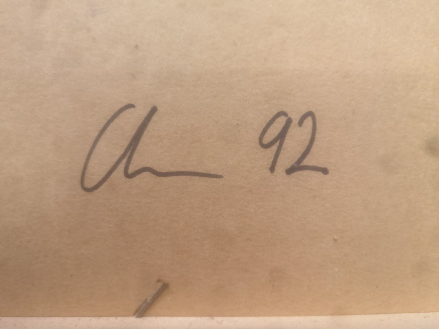 Gemälde: PEINTURE DATÉE 92 ET SIGNÉE AU DOS – Gebraucht aus Genève von Qanil77 6
