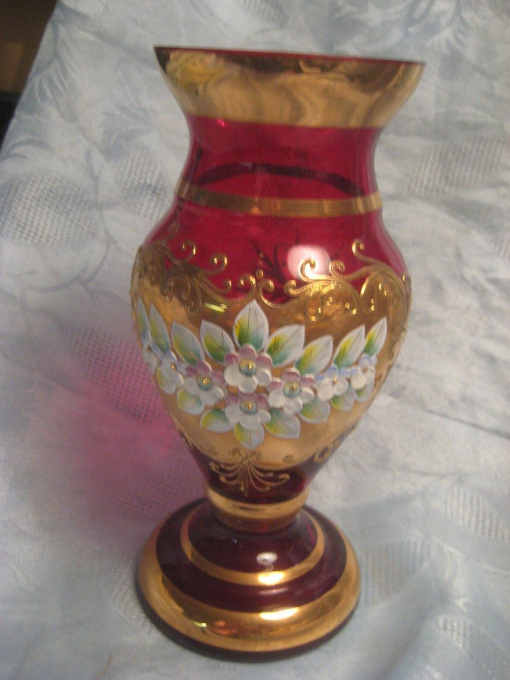 Murano Vasen & Gefässe: BLUMEN   VASE  MORANO GLAS – Neu und originalverpackt aus Uster von flocke1
