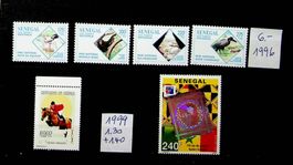 SÉNÉGAL TIMBRES NEUFS** 1996+99. COTE  8.70 EUROS /U418