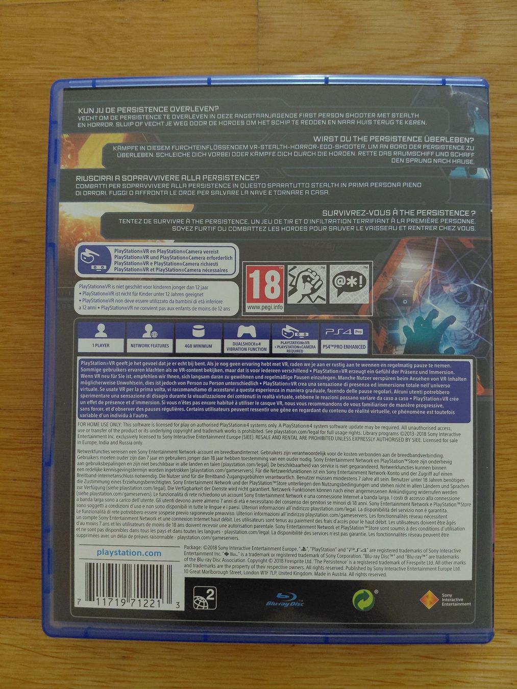 Sony Spiele: VR The Persistence PS4 – Gebraucht aus Oberwil BL von kah_s55q 3