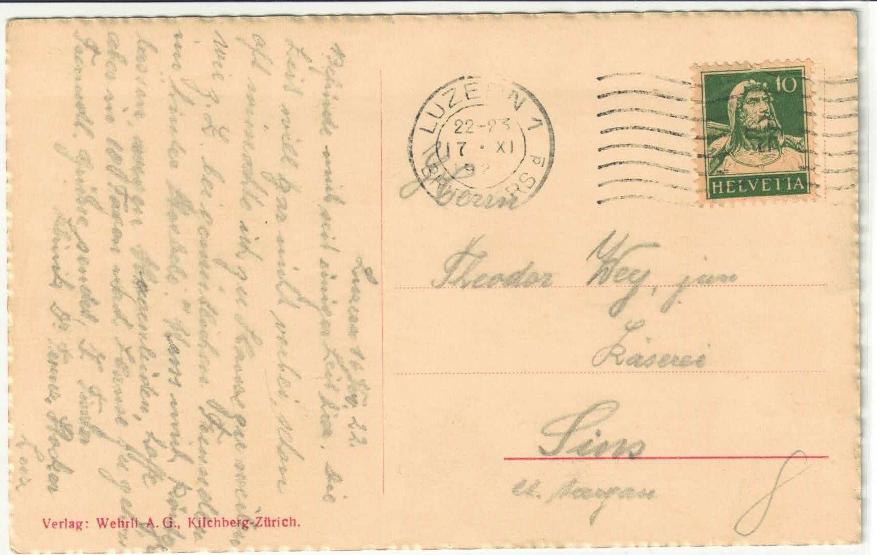 Cartoline postali: Luzern - Brunnen am Quai – Usato da Ettingen venduto da Kartenplanet 1