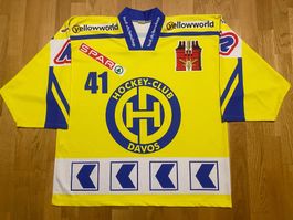 ORIGINAL HC DAVOS # 41 WEIBEL TRIKOT 2001/02 HCD XL