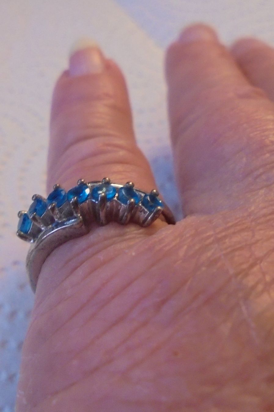 Ringe: Echtschmuck: Neonblauer Apatit-Silberring 53 Zertifikat – Neu (gemäss Beschreibung) aus Zuchwil von maumauchi 8