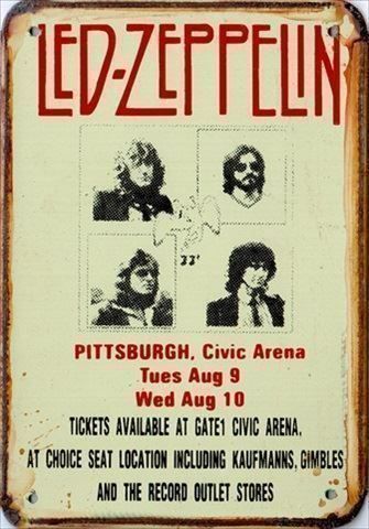 Insegne: Rusty Blechschild-LED ZEPPELIN-PITTSBURG – Nuovo (secondo la descrizione) da Rupperswil venduto da big-one-sale