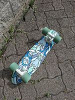 Penny Skateboard Kunststoff blau bunt gebrauchter Zustand