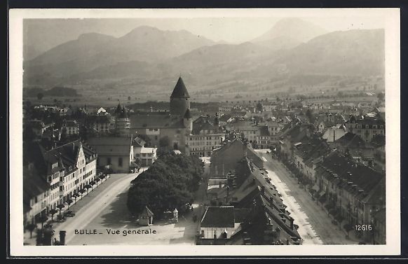 Ansichtskarten: AK Bulle, Vue générale – Gebraucht aus Berlin von bartko-reher