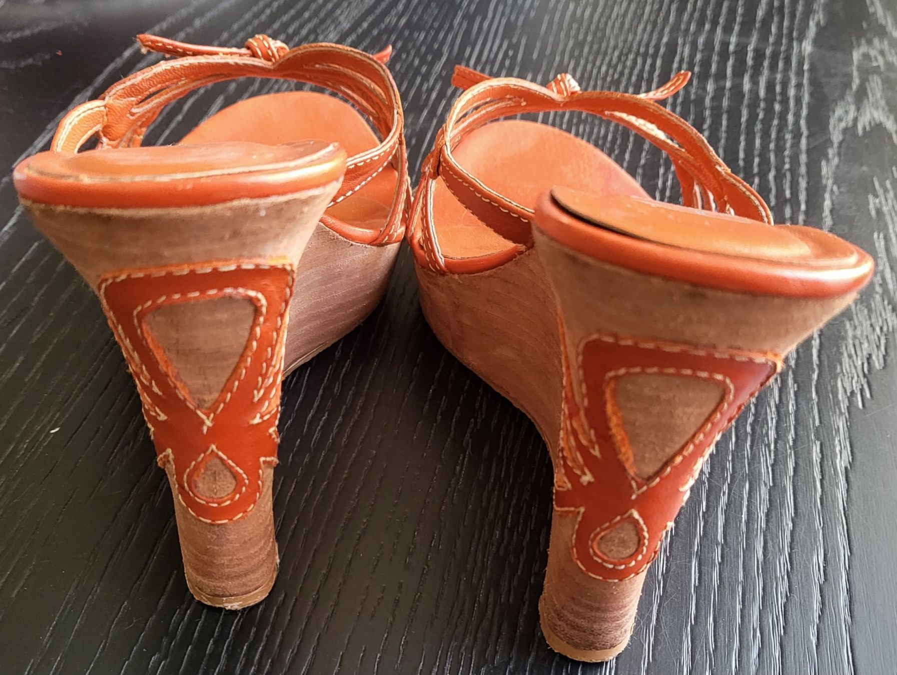 Scarpe da donna: Sandales compensées APART orange, taille 37. – Usato da Neuchâtel venduto da wikit 2