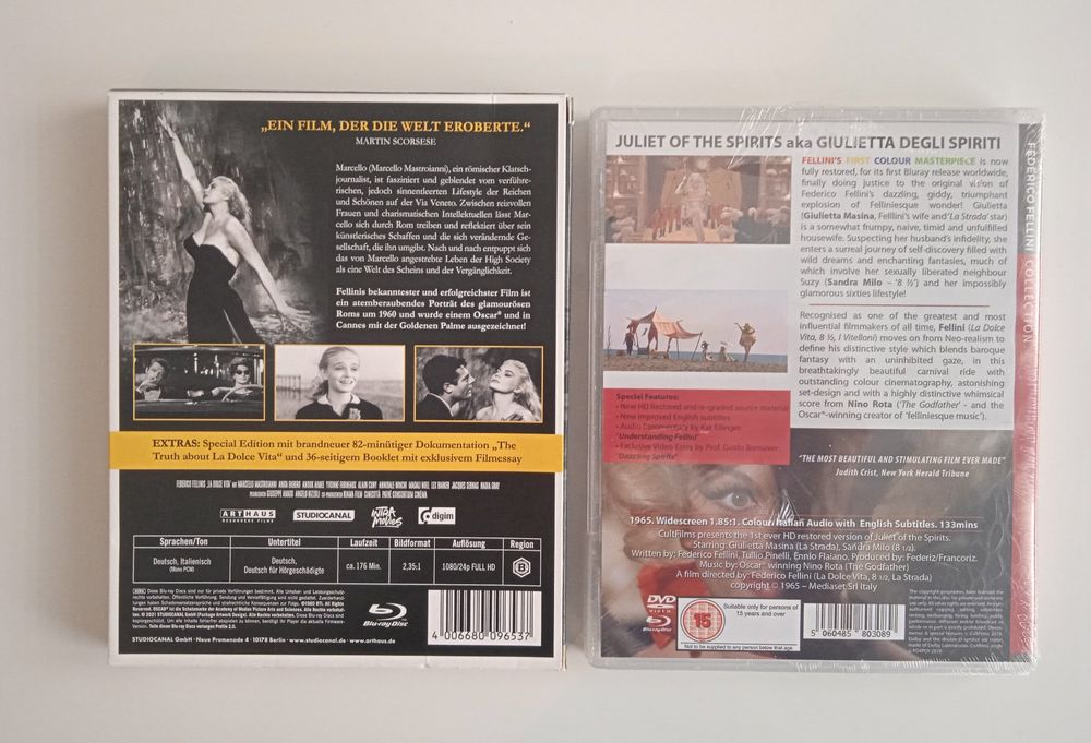 2x Fellini: La Dolce Vita & Juliet of the Spirits (Blu-ray)