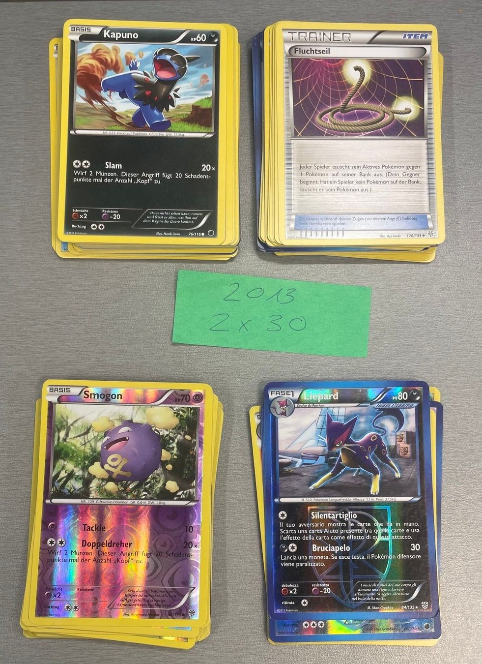 Pokémon Cartes à collectionner: ca . 90 ältere Pokemon Karten von 2013 – D'occasion à Sirnach par sagrotin
