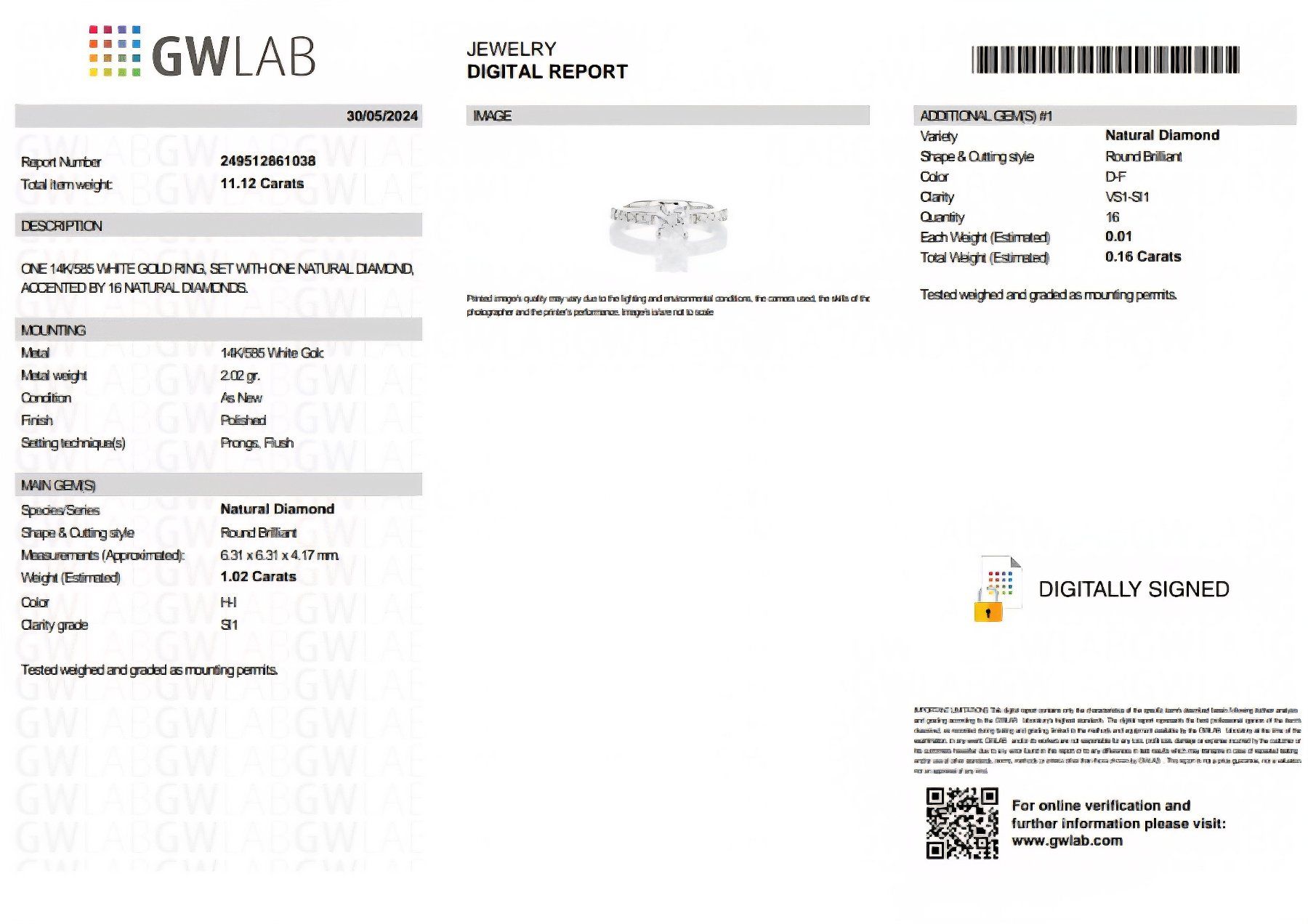 Anelli: Diamant-Ring 14k Weissgold 1,02ct – Nuovo e nell'imballaggio originale da Illnau venduto da Juwelier_Mahler_GmbH 3