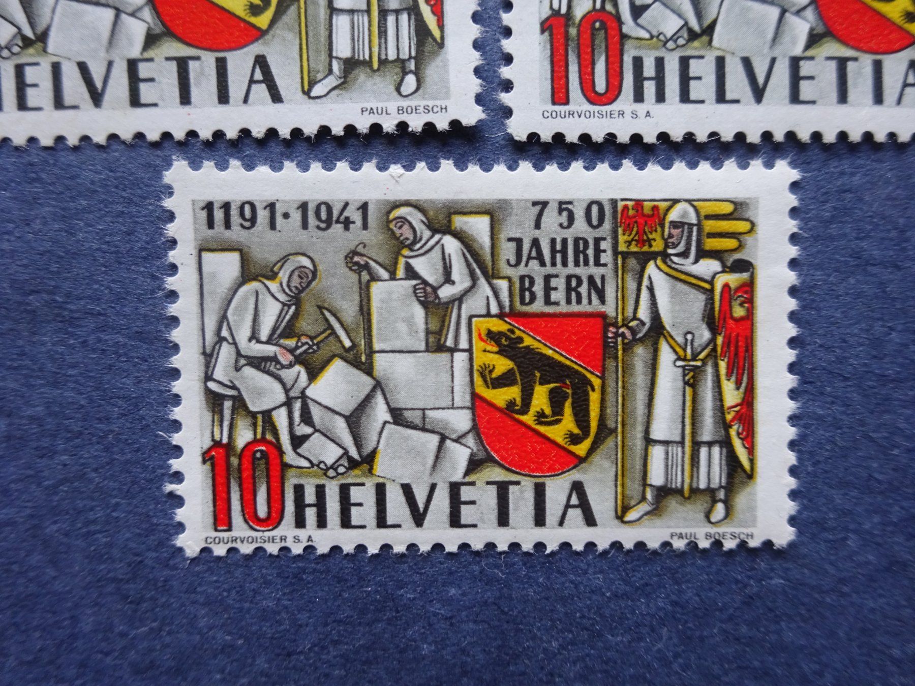 Tutti i francobolli: 1941 253, 253b & 253 c postfrisch** LUXUS – Usato da Appenzell-Steinegg venduto da adi1975 5