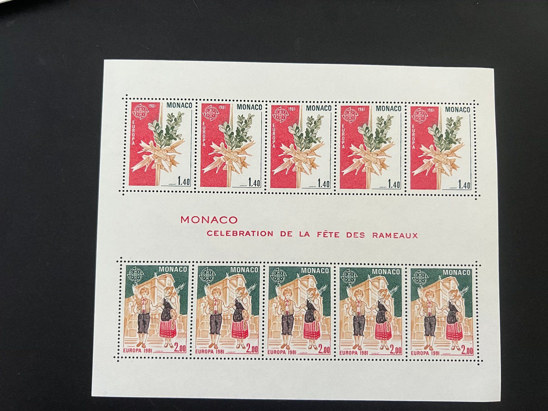Tutti i francobolli: Monaco 1981 Folklore Block 17 ** Luxus (D399) – Nuovo (secondo la descrizione) da Hinwil venduto da Sidi4