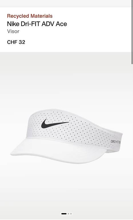 Nike Gonne: Nike Tennis Set - Rock + Visor - Neu – Usato da Lachen SZ venduto da dar_hjg9 4