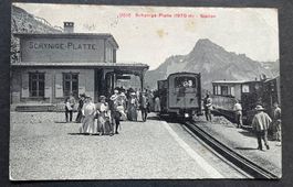 Schynige-Platte - Station mit Zahnradbahnen ca 1910
