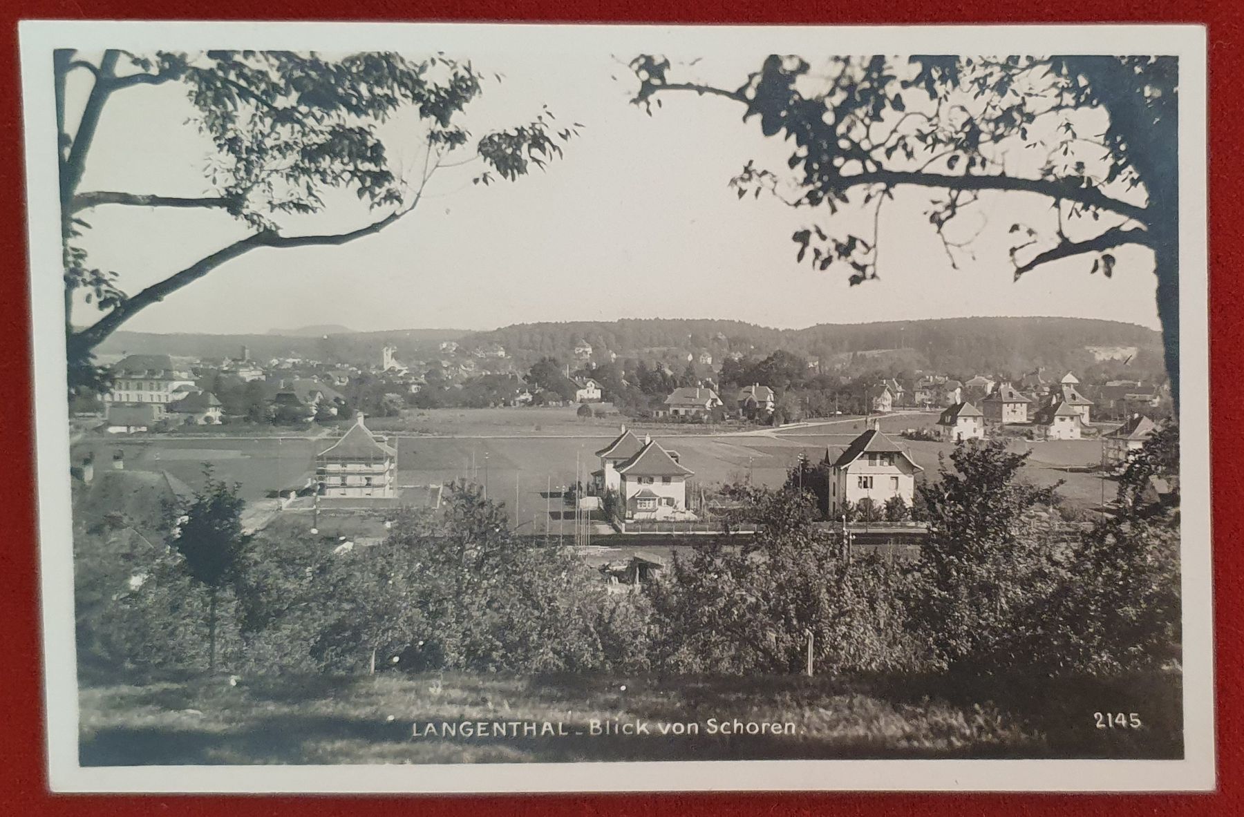 Ansichtskarten: Langenthal 1932 - Blick von Schoren – Gebraucht aus Kreuzlingen von Rschweiz1