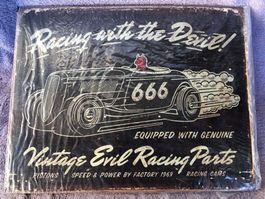Hot rod 666 vintage devil race flathead