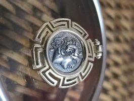 Pendantif antique avec pièce grecque originale - Unique!
